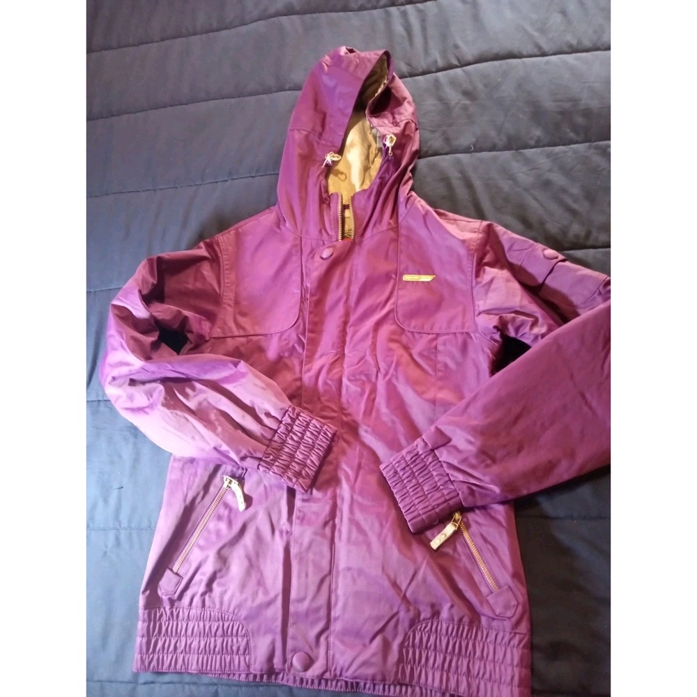 SIMS Women's Ski Snowboard Coat Purple Size Medium Insulated Hooded‎ Cuffs